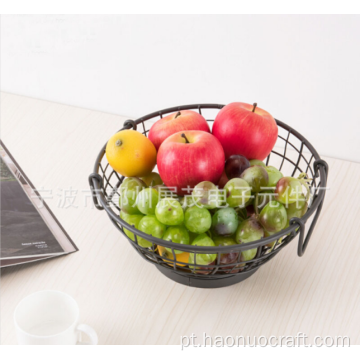 Cesta de rede em forma de tigela de frutas